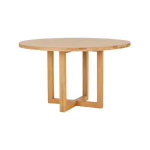 Bronte Round 130cm Dining Table - Natural by Lounge Lovers, a Dining Tables for sale on Style Sourcebook