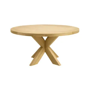 Galaxy Round Dining Table - Oak by Lounge Lovers, a Dining Tables for sale on Style Sourcebook