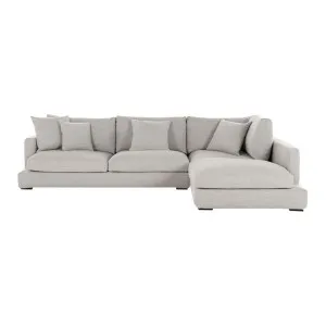 Long Beach Right Corner Sofa - Sienna Light Grey by Lounge Lovers, a Sofas for sale on Style Sourcebook