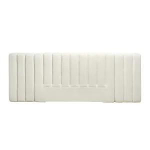 Arlo Double Tufted Wide Headboard - Ivory by Lounge Lovers, a Bed Heads for sale on Style Sourcebook
