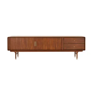 Manhattan 200cm TV Unit - Walnut Brown by Lounge Lovers, a Entertainment Units & TV Stands for sale on Style Sourcebook