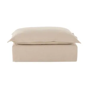 Toorak 105cm Ottoman - Florence Natural by Lounge Lovers, a Ottomans for sale on Style Sourcebook