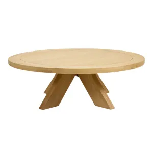 Galaxy Round Coffee Table - Oak by Lounge Lovers, a Coffee Table for sale on Style Sourcebook