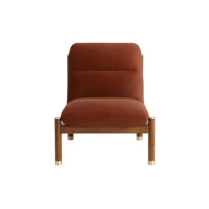 Louis Armchair - Mohair Rust by Lounge Lovers, a Chairs for sale on Style Sourcebook