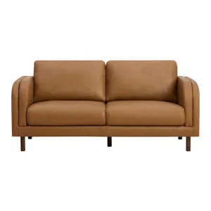 Lila Leather 2 Seat Sofa - Grange Tan by Lounge Lovers, a Sofas for sale on Style Sourcebook