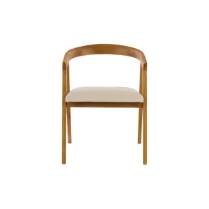 Jaxon Dining Chair - Oak/Natural Fabric by Lounge Lovers, a Dining Chairs for sale on Style Sourcebook