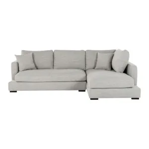 Long Beach Mini Right Corner Sofa - Sienna Light Grey by Lounge Lovers, a Sofas for sale on Style Sourcebook