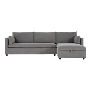 Felix Right Chaise Sofa Bed - Austin Grey by Lounge Lovers, a Sofa Beds for sale on Style Sourcebook