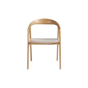 Hans Dining Chair - Natural/Oatmeal by Lounge Lovers, a Dining Chairs for sale on Style Sourcebook