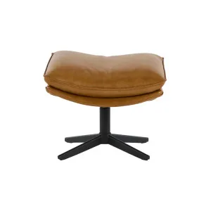 Alexander Leather Ottoman - Tan Leather by Lounge Lovers, a Ottomans for sale on Style Sourcebook