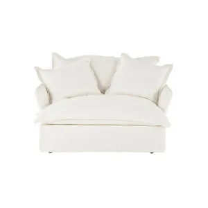 Toorak Love Seat- Florence White by Lounge Lovers, a Sofas for sale on Style Sourcebook