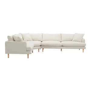 Hampton Left Corner Sofa - Drift Natural by Lounge Lovers, a Sofas for sale on Style Sourcebook