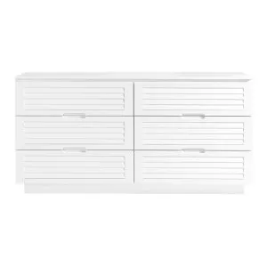 Byron 6 Drawer Dresser - White by Lounge Lovers, a Dressing Tables for sale on Style Sourcebook