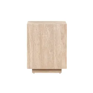 Bloc Side Table - Travertine by Lounge Lovers, a Side Table for sale on Style Sourcebook