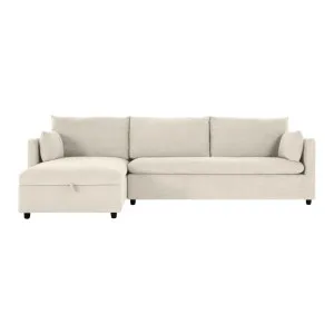 Felix Left Chaise Sofa Bed - Austin Ivory by Lounge Lovers, a Sofa Beds for sale on Style Sourcebook