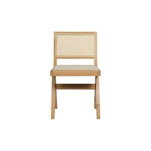 Scissor Dining Chair - Oak/Natural Linen by Lounge Lovers, a Dining Chairs for sale on Style Sourcebook