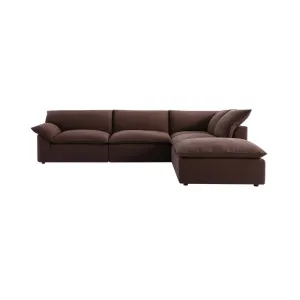 Billow Right Corner Sofa - Amalfi Chocolate by Lounge Lovers, a Sofas for sale on Style Sourcebook