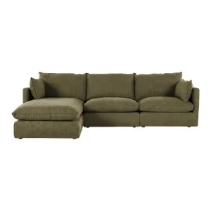 Loft Mini Left Chaise Sofa - Luxe Palm Green by Lounge Lovers, a Sofas for sale on Style Sourcebook
