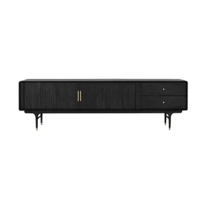 Manhattan 200cm TV Unit - Black by Lounge Lovers, a Entertainment Units & TV Stands for sale on Style Sourcebook