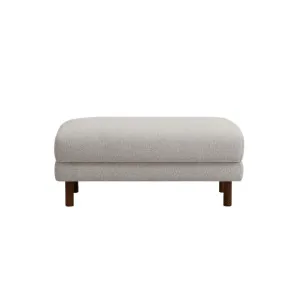 Lila Ottoman - Aria Grey (Walnut Leg) by Lounge Lovers, a Ottomans for sale on Style Sourcebook