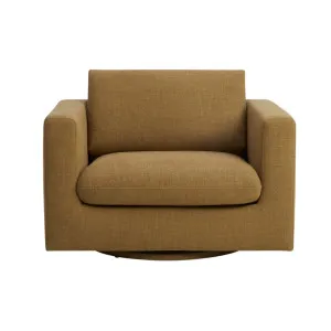Hudson Mini Swivel Armchair - Luxe Spice by Lounge Lovers, a Chairs for sale on Style Sourcebook