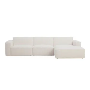 Jude Right Chaise Sofa - Panama Ivory by Lounge Lovers, a Sofas for sale on Style Sourcebook