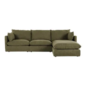 Loft Mini Right Chaise Sofa - Luxe Palm Green by Lounge Lovers, a Sofas for sale on Style Sourcebook