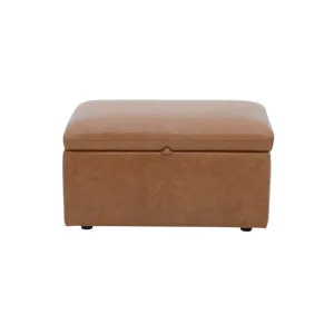 Hunter Leather Ottoman - Grange Saddle by Lounge Lovers, a Ottomans for sale on Style Sourcebook