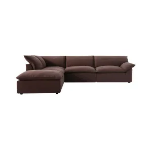 Billow Left Corner Sofa - Amalfi Chocolate by Lounge Lovers, a Sofas for sale on Style Sourcebook