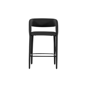 Helena Bar Stool - Black PU by Lounge Lovers, a Bar Stools for sale on Style Sourcebook