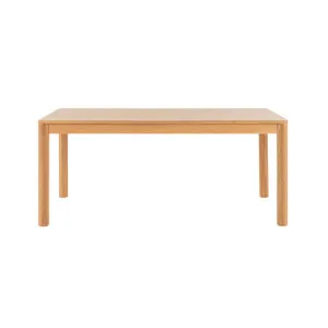 Ollie 180cm Rectangle Dining Table - Oak by Lounge Lovers, a Dining Tables for sale on Style Sourcebook