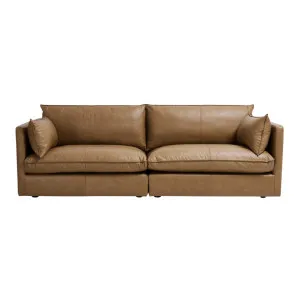 Loft Leather 4 Seat Sofa - Grange Tan by Lounge Lovers, a Sofas for sale on Style Sourcebook