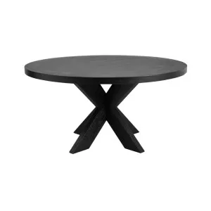 Galaxy Round Dining Table - Black by Lounge Lovers, a Dining Tables for sale on Style Sourcebook