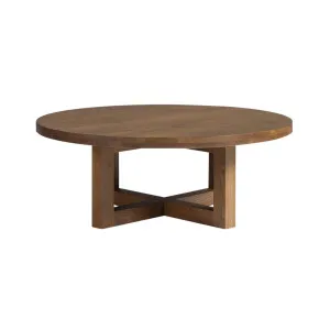 Bronte Round Coffee Table - Brown Oak by Lounge Lovers, a Coffee Table for sale on Style Sourcebook