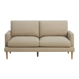 Tilly Leather 2 Seat Sofa - Porto Almond by Lounge Lovers, a Sofas for sale on Style Sourcebook