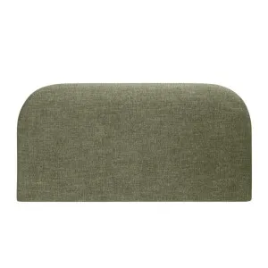 Arlo King Curved Headboard - Cleo Green by Lounge Lovers, a Bed Heads for sale on Style Sourcebook