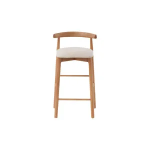 Ollie Bar Stool - Oak/Natural by Lounge Lovers, a Bar Stools for sale on Style Sourcebook