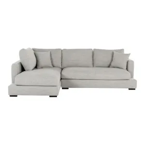 Long Beach Mini Left Corner Sofa - Sienna Light Grey by Lounge Lovers, a Sofas for sale on Style Sourcebook