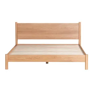 Ollie Queen Bed Frame - Oak by Lounge Lovers, a Beds & Bed Frames for sale on Style Sourcebook