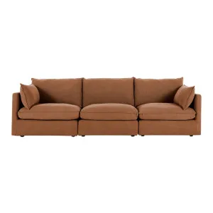 Loft Mini 3 Seat Sofa - Luxe Rust by Lounge Lovers, a Sofas for sale on Style Sourcebook