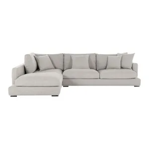 Long Beach Left Corner Sofa - Sienna Light Grey by Lounge Lovers, a Sofas for sale on Style Sourcebook