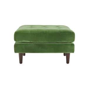 Draper Ottoman - Velvet Green by Lounge Lovers, a Ottomans for sale on Style Sourcebook