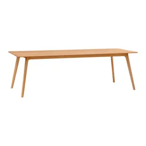Oskar 240cm Dining Table - Oak by Lounge Lovers, a Dining Tables for sale on Style Sourcebook