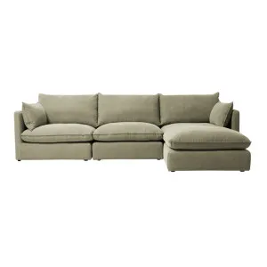 Loft Mini Right Chaise Sofa - Florence Green by Lounge Lovers, a Sofas for sale on Style Sourcebook
