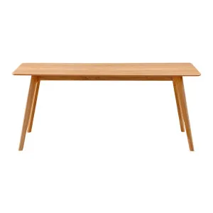 Oskar 180cm Dining Table - Oak by Lounge Lovers, a Dining Tables for sale on Style Sourcebook
