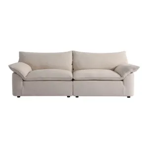 Billow 3 Seat Sofa - Florence Natural by Lounge Lovers, a Sofas for sale on Style Sourcebook