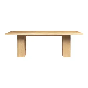 Calder 220cm Dining Table - Natural Elm by Lounge Lovers, a Dining Tables for sale on Style Sourcebook