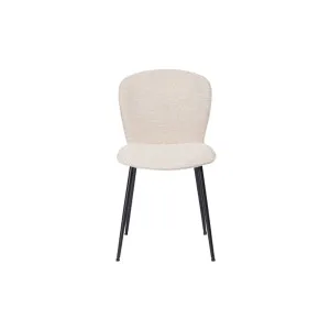 Evelyn Dining Chair - Beige Fabric by Lounge Lovers, a Dining Chairs for sale on Style Sourcebook
