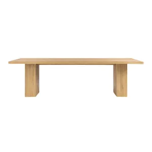 Calder 260cm Dining Table - Natural Elm by Lounge Lovers, a Dining Tables for sale on Style Sourcebook