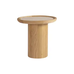Ezra Side Table - Travertine by Lounge Lovers, a Side Table for sale on Style Sourcebook